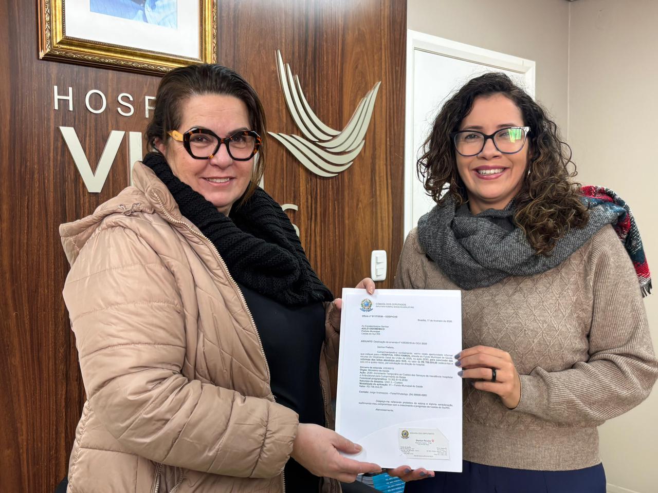 Deputada Federal Denise Pessôa entrega R$ 706 mil ao Hospital Virvi Ramos para conclusão da reforma dos leitos SUS